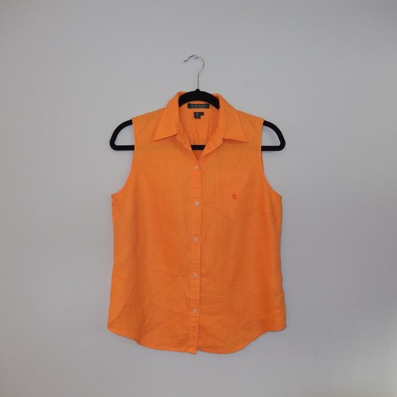 Lauren Ralph Lauren Tops - Lauren Ralph Lauren Sleeveless Button-down